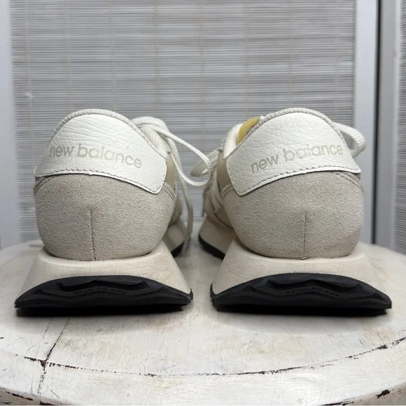 New Balance Off White Beige Suede Fabric Retro Sneakers Casual Street Style 7 - Picture 5 of 11